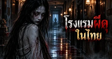 โรงแรมผีดุในไทย ภาพประกอบเรื่องเล่าผีโรงแรมสไตล์โปสเตอร์หนังสยองขวัญ